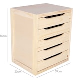 thumbnail of MUEBLEAR - Cajonera 5 cajones sin barniz