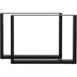 thumbnail of Juego de 2 patas de mesa Ilkan Negro/90 cm