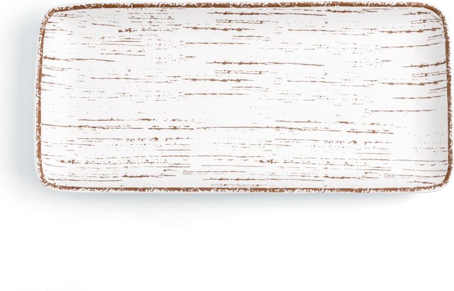 Ariane Tornado White Fuente Rectangular Porcelana 36X16,5Cm