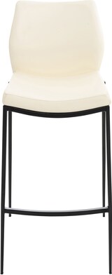 thumbnail of CHEFGASTRO Barhocker ALPS Kunstleder Schwarz HxBxT 107x47x53cm Kunstleder Creme Barstuhl