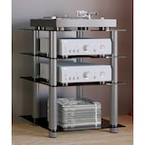 thumbnail of Bilus TV-Möbel , Hifi Silberfarbig, Schwarzglas.