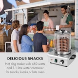 thumbnail of Wurstfabrik 450 Hot Dog Maker 450W 5L 30-100°C Glas Edelstahl Silber