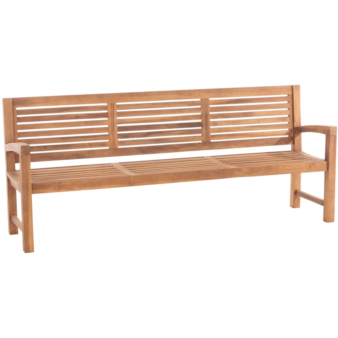 Gartenbank Teakbank DAGAD - Holz Teak 220x59x92 cm | Holzbank 220 Cm Gartenbank Sitzbank Mit Lehne Wetterfest Bank Garten Terrasse