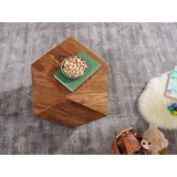 thumbnail of Couchtisch 57 x 42,5 x 57 cm Sheesham Massivholz Sofatisch Modern, Wohnzimmertisch in Diamantform, Holztisch Massiv Wohnzimmer, Echtholz