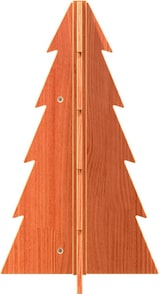 thumbnail of vidaXL Weihnachtsbaum Holz zum Schmücken 69,5 cm Massivholz Kiefer