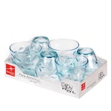 thumbnail of Bormioli Rocco Flora Azul Set 6 Vasos Bajos Vidrio 26Cl