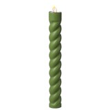 thumbnail of LED Solar Stabkerze Twist grün 106cm Fackel gedreht flackernd Deko Gartenstecker