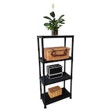 thumbnail of Marbueno Estanteria 4 Baldas Plastico Negro 61x31x131 cm Jardin 10537