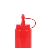 thumbnail of METRO PROFESSIONAL Bouteille à sauce, polyéthylène, Ø 5 x 18 cm, 0.26 L, avec bouchon, rouge, 4 unités