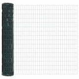 thumbnail of vidaXL Zaun mit Pfosten Grün 1,2 x 25 m Stahl und PVC
