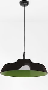 thumbnail of Circus Black LED-Pendelleuchte, handgefertigtes Design aus grüner Keramik, Durchmesser 35 cm, höhenverstellbar bis 300 cm, 8 W, 3000 K