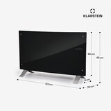 thumbnail of Bornholm Curved Ambient Konvektions-Heizgerät 1000/2000 W Schwarz