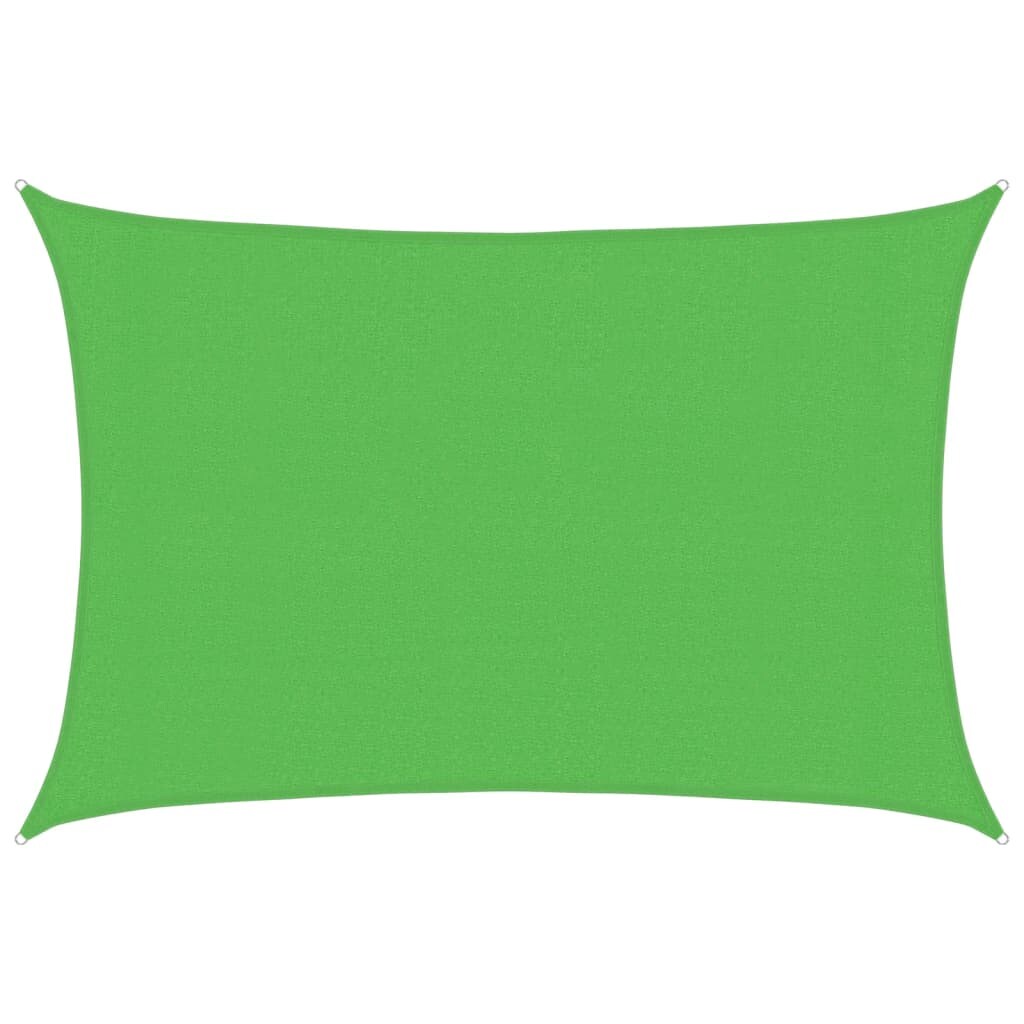 vidaXL Sonnensegel 160 g/m² Hellgrün 3x4 m HDPE