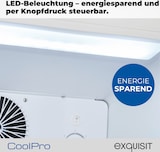 thumbnail of Exquisit Glastürkühlschrank, 280l Getränkekühlschrank mit LED, Umluft, 5 verstellbare Ablagen, CoolPro, GKS5260-GT-431D weiss