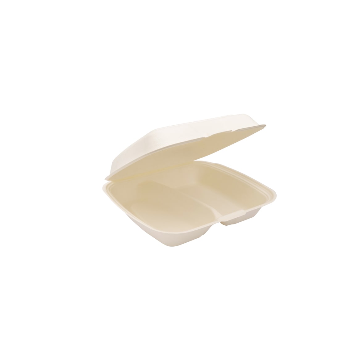 Premium Quality, Menuboxen 2-vaks IP4, suikerriet 20,5 x 23 x 7 cm beige