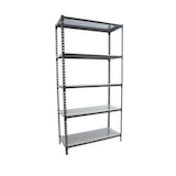 thumbnail of SimonRack Estante metálica, 1800x900x300 mm, 5 níveis, prateleira metálica, 180 kg no ponto de flexão, Antrazit/Galvanizado - Simonclick