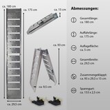 thumbnail of TRUTZHOLM 2 x Auffahrrampe klappbar 180 cm Traglast 400 kg Alu grau geriffelt/ gelocht Verladerampe