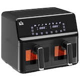 thumbnail of HOMCOM Freidora sin Aceite Doble 8L 2500W con 8 Programas 38,5x38x30,5 cm Negro