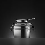 thumbnail of Fissler - Phi Collection - Set 5-teilig (Topf mit Glasdeckel 16 + 20 + 24 cm, Stielkasserolle 16 cm, Stielkasserolle mit Glasdeckel 20 cm)