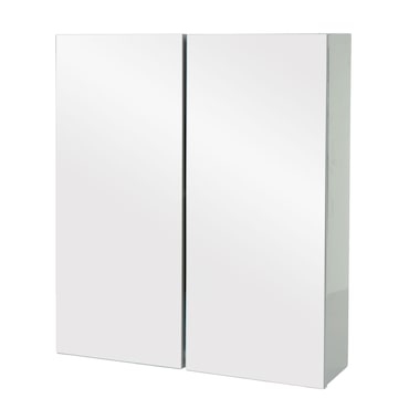 Mendler Badkamerset HWC-B19b, wastafel, spiegelkast, hangkast, hoogglans MVG-gecertificeerd, zwart