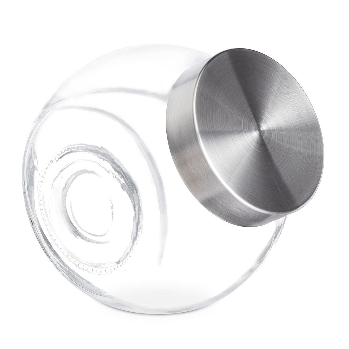 Relaxdays Bonbongläser, 4er Set, 1,5 L, Vorratsgläser für Süßigkeiten, Lebensmittel, Candy Bar, Edelstahl-Deckel, klar