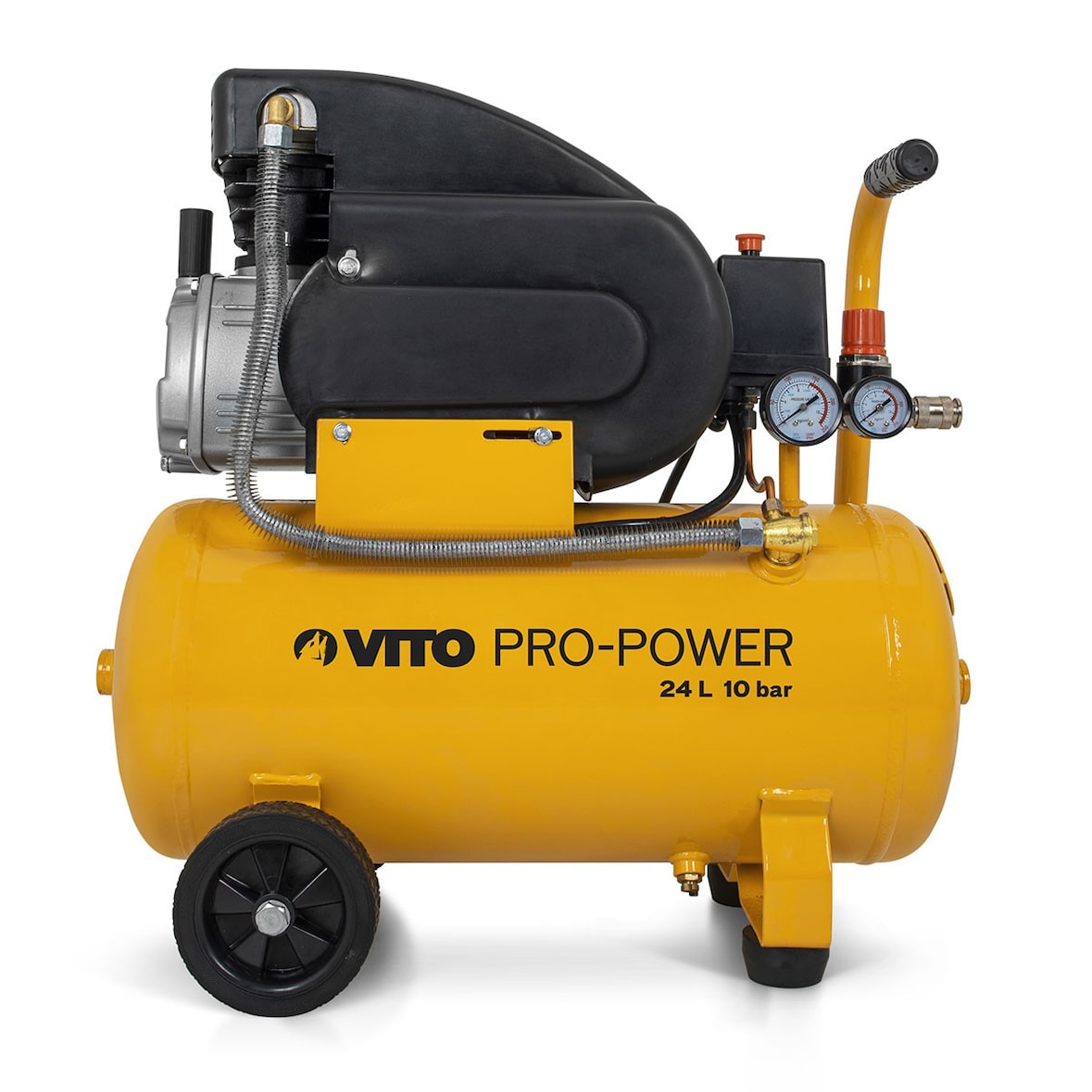 Geluidgedempte luchtcompressor 24 liter 10 bar 2,5CV 145 PSI 2,5 CV VITO