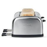 thumbnail of H.Koenig Tostapane grill 4 fette in acciaio inox TOS14 Ampie fessure, 6 livelli di doratura, Scongelamento,  Tostatura, Facile pulizia, 1500 W