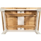 thumbnail of Biscottini Esstisch – Ausziehbarer Küchentisch – 140 x 80 cm Restauranttische – Weißer und natürlicher Massivholztisch Made in Italy – Moderner Tisch