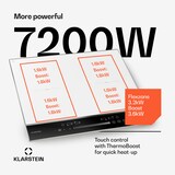 thumbnail of DualTone Flex Induktionskochfeld | Flex Zonen | LED Display | Slider Control | 7200 W Weiß