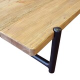 thumbnail of tavolino da salotto in legno massiccio di design moderno industrial cm 135 x 74,5 x 40 h colore Marrone