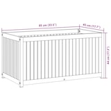 thumbnail of vidaXL Pflanzkübel 85x45x44 cm Massivholz Akazie und Stahl