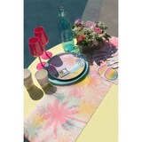 thumbnail of Sommer Partyset Palmen Teller Becher Servietten rosa Party Deko Poolparty Strand