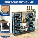 thumbnail of DanDiBo Getränkekistenregal 4 Kisten mit Ablage Holz Metall 96564 Getränkeregal Kistenregal Getränkekistenhalter
