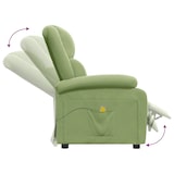 thumbnail of vidaXL Massagesessel Hellgrün Samt