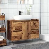 thumbnail of vidaXL Badschrank Altholz-Optik 80x33x60 cm Holzwerkstoff