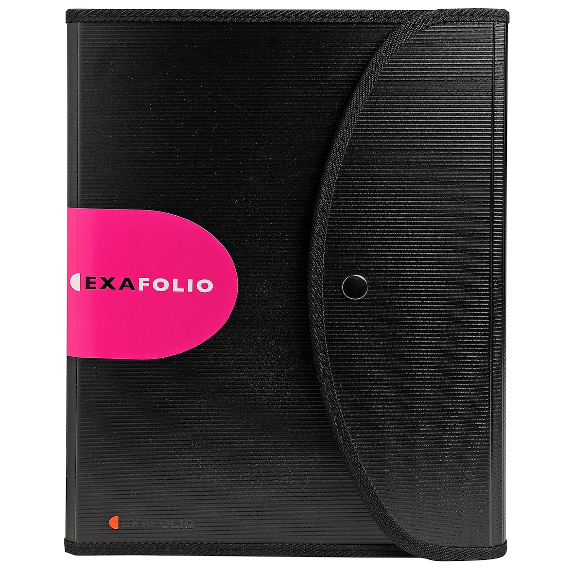 Exacompta 55834E 5x Fächermappe Exafolio mit Notizblock und Tasche, 6 Fächer. 25,5x33cm für DIN A4 - Exactive - Schwarz