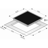 thumbnail of Exquisit Kochfeld EKC 601-2.2 | Glaskeramik | Touch Control | 4 Kochstellen | Rahmenlos | 6000 W
