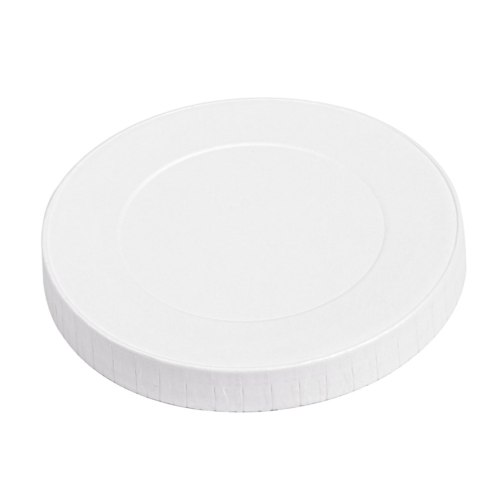 Garcia de Pou 1000 Unités - Couvercles Pour Gobelets 280 G/M2 + Pe Ø 8 Cm Blanc Carton