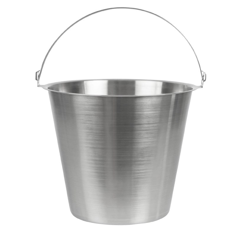 Balde em aço inox com pega 12 Litros - Jantex Jantex