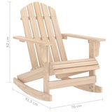 thumbnail of vidaXL Adirondack schommelstoel massief dennenhout