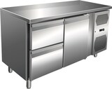 thumbnail of Gastro Edelstahl Kühltisch Kühltheke 1 Tür / 2 Schubladen 115 L -2/+8°C