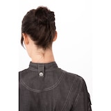 thumbnail of Chef Works® Damenkochjacke GRAMERCY LIGHT & 100% Baumwolle, Urban, Reißverschluss, Denimblack, Größe  S