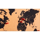 thumbnail of ALLboards Korktafel WELTKARTE, lackierter Holzrahmen, SCHWARZ, 60×40 cm