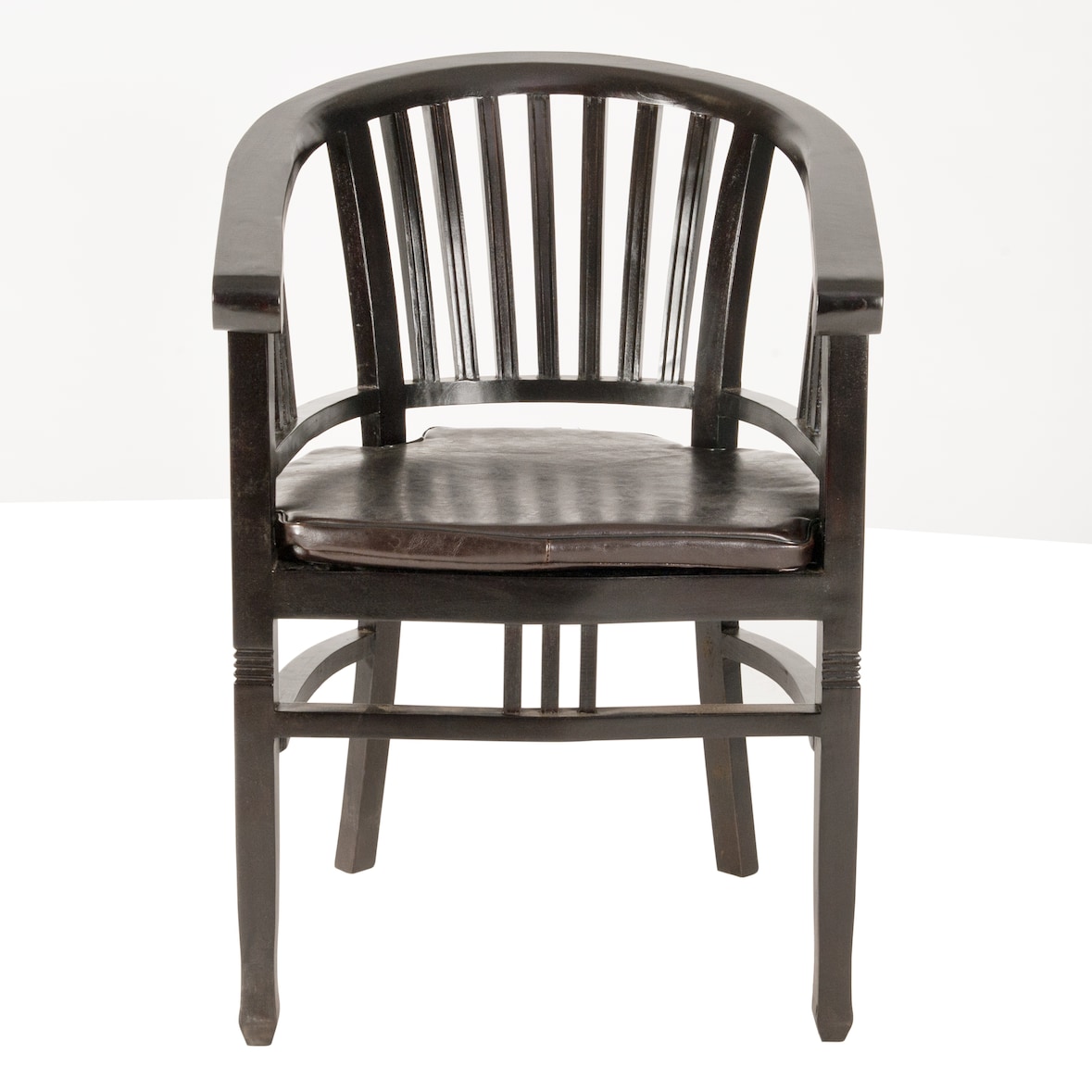 SIT Möbel Armlehnstuhl aus Mahagoni in einem antikfinish|B60 x T61 x H87 cm|09569-30|Serie SAMBA