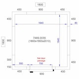 thumbnail of Kühlzelle - 5,0 m³ - 1,8 x 1,8 - Höhe 2 m - PREMIUM