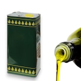 thumbnail of Lattina contenitore per olio con maniglia di trasporto in banda stagnata senza tappo - 5 lt
