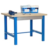 thumbnail of SimonRack Banco de Trabajo Taller, Capacidad Carga 600 kg, 865x1800x750 mm, Madera MDF, 1 Cajón, Azul/Mdf - BT-6