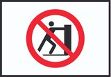 thumbnail of Nicht schieben Symbol Schild A1 (594x841mm)