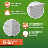 thumbnail of Gardebruk Auflagenbox Abschließbar Gasdruckfeder Weiß