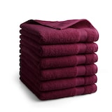 thumbnail of DoubleDry Handdoeken 6 st 50x100 cm - 100% katoen 500 g/m2 - bordeaux rood